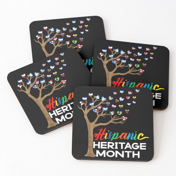 Item preview, National Hispanic Heritage Month Hand Flag Tree Roots Latino designed and sold by Ernieaustin.