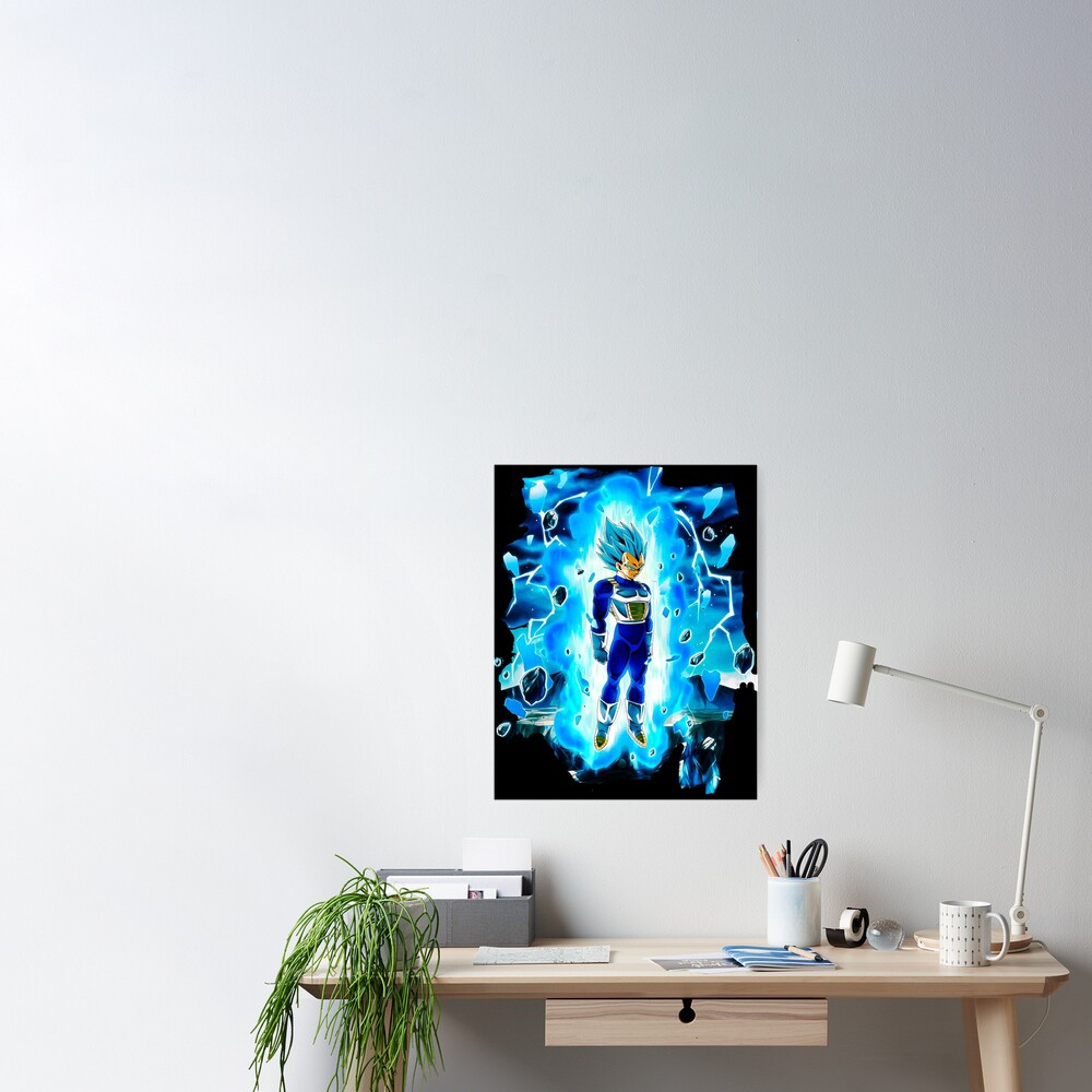 Vegeta Super Saiyan Bleu affiches et impressions par Syarif syarif -  Printler