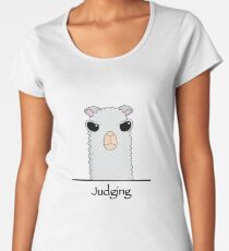 Judging Alpaca Women's Premium T-Shirt