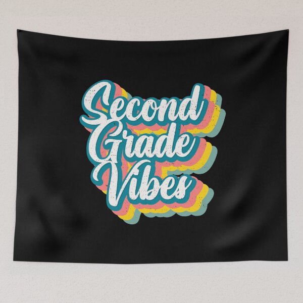 Item preview, Cool Retro Second Grade Vibes designed and sold by Elsayed Mosaad.