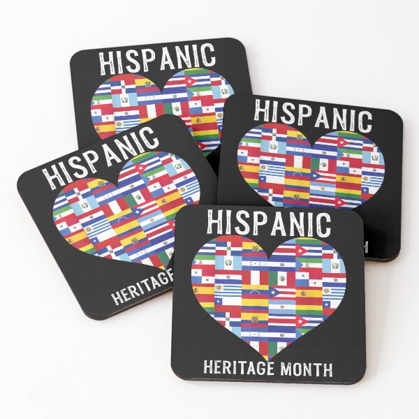 Item preview, All Countries Flags Heart Hispanic Heritage Month designed and sold by Aronjoh.