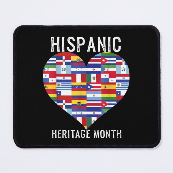 Item preview, All Countries Flags Heart Hispanic Heritage Month designed and sold by Aronjoh.