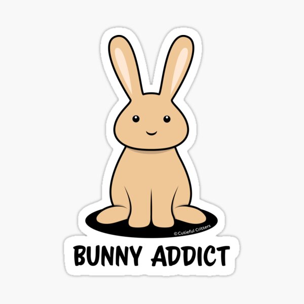 Item preview, Bunny Addict designed and sold by Cutieful Critters.