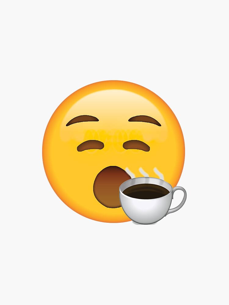 "Need Coffee Secret Emoji funny meme" Sticker by