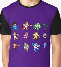 MegaMan Rainbow Graphic T-Shirt