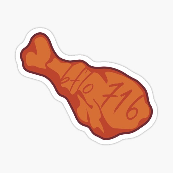 chikin wing chikin wing hotdog and balonaeeaae Sticker for Sale