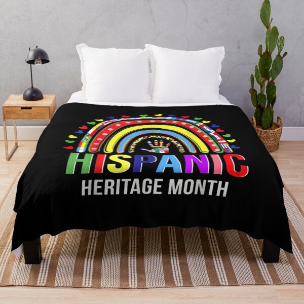 Item preview, National Hispanic Heritage Month Rainbow All Countries Flags designed and sold by Aronjoh.