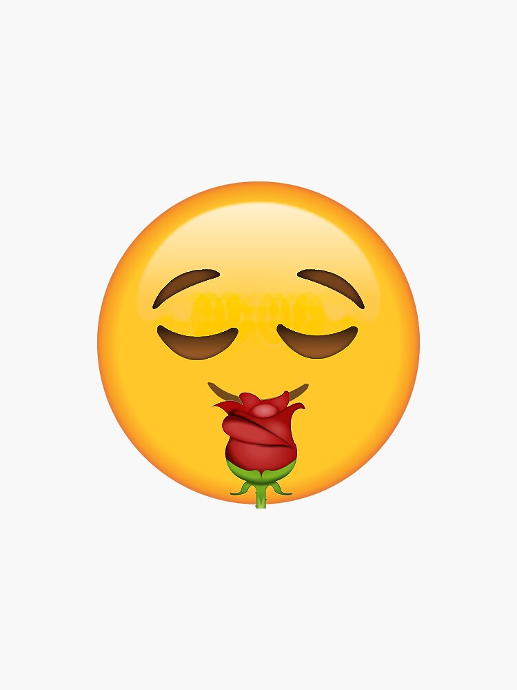 "Stop and Smell the Roses Secret Emoji funny meme" Sticker