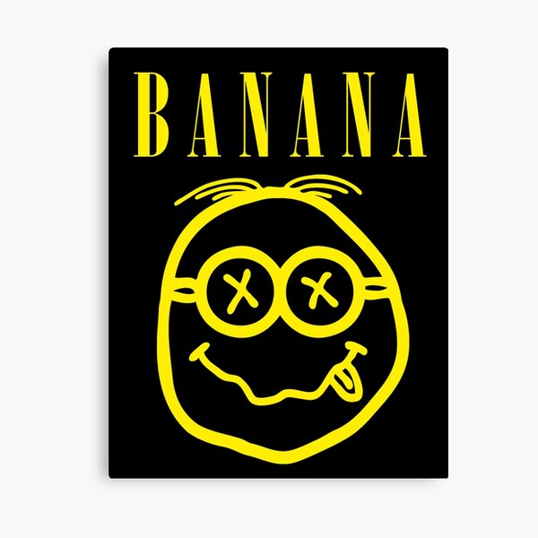 Banana Grunge Canvas Print
