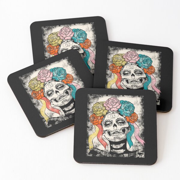 Item preview,  day of the dead,la muerte,skeleton girl with roses  designed and sold by InnaMGraphic.