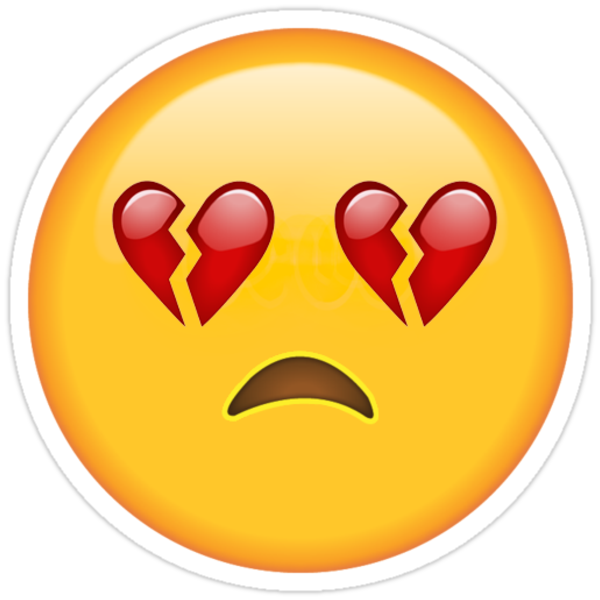 Broken Heart Secret Emoji Funny Internet Meme Stickers By Secret