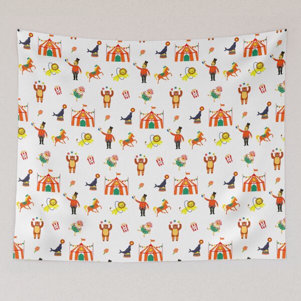 Item preview, Circus pattern designed and sold by LaBelleMaison.