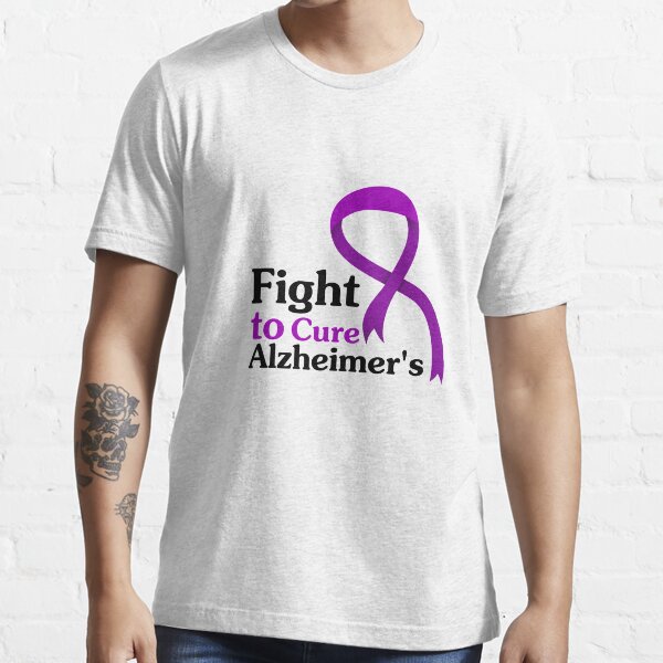 Alzheimers Disease Purple Ribbon Fight Essential T-Shirt