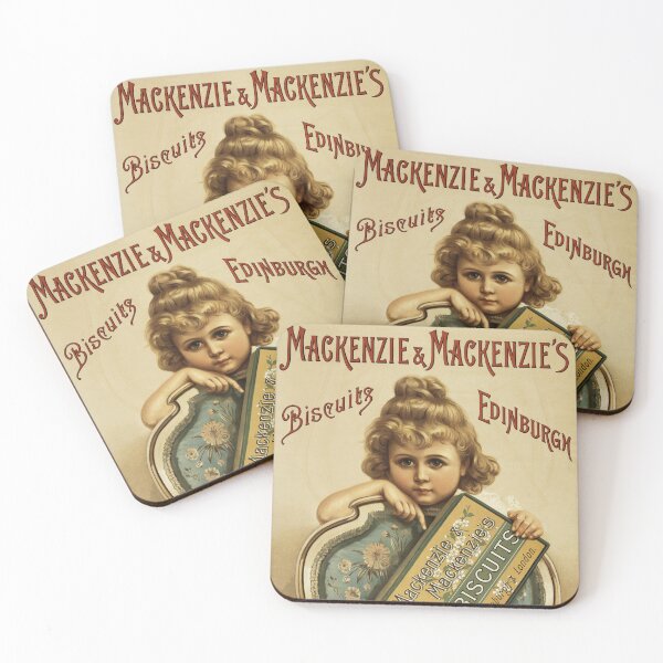 Item preview, Mackenzie and Mackenzie's BISCUITS Edinburgh London Vintage Food Poster designed and sold by retroposters.