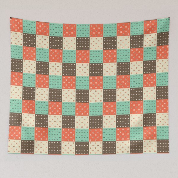 Item preview, Patchwork style pattern - vaious shapes designed and sold by LaBelleMaison.