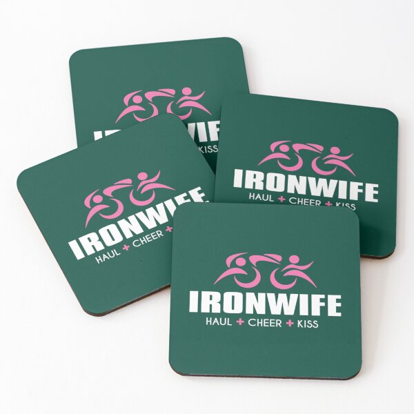Item preview, IRONWIFE Tri IronSherpa Triathlon Sherpa Inspired Design. Haul Cheer Kiss for my Triathlete Husband. designed and sold by BernardDuncan.