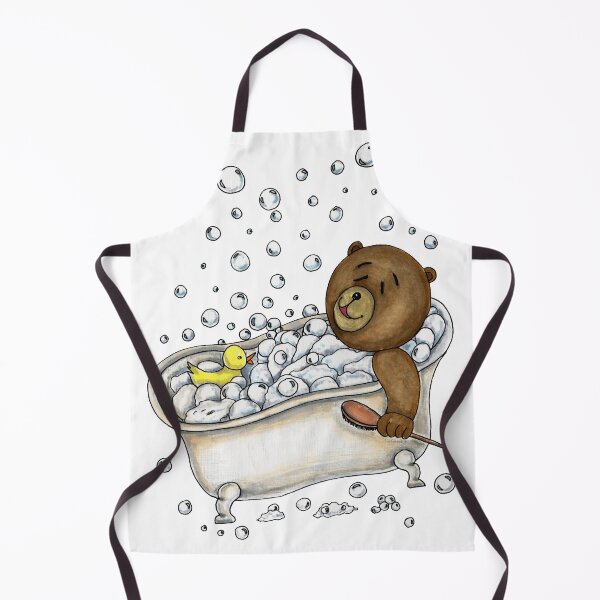 Item preview, Teddy Bear Bubble Bath with Rubber Ducky designed and sold by creategoodluck.
