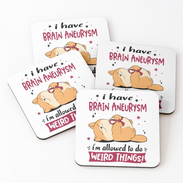 Item preview, Brain Aneurysm Awareness Funny I have Brain Aneurysm i'm allowed to do Weird Things! designed and sold by JanetShop809.