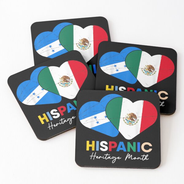 Item preview, Latin Honduras Mexico Flag Heart Hispanic Heritage Month designed and sold by Ernieaustin.