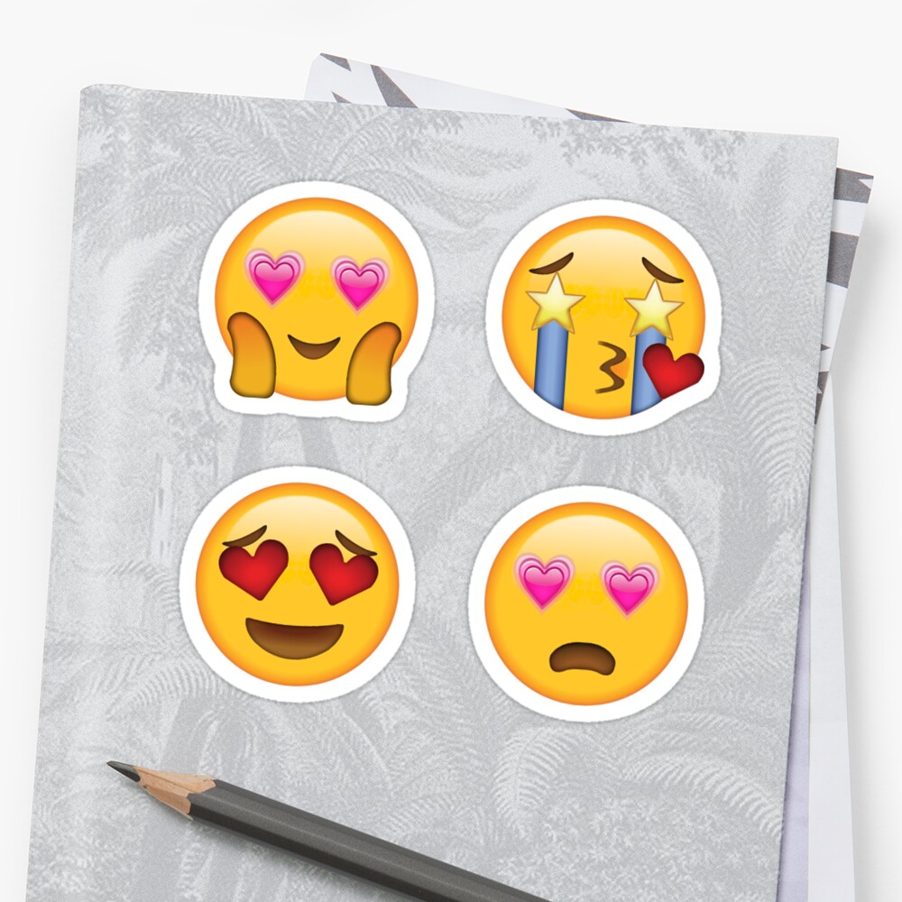 So Cute Secret Emoji 4 Pack Funny Internet Meme Stickers By