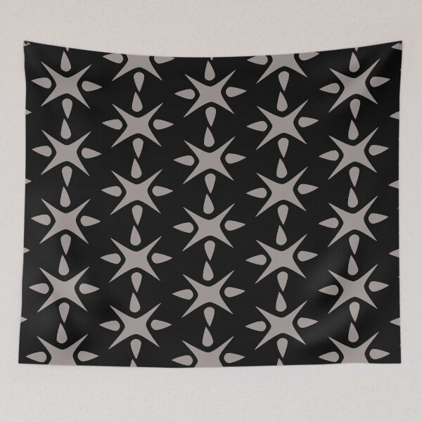 Item preview, Large Geometric abstract snowflake in puce designed and sold by AngelDawnDesign.