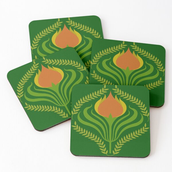 Item preview, Motion in Nature Series - Orange and Garden green [CP22083f] designed and sold by Carina Parry Studios.