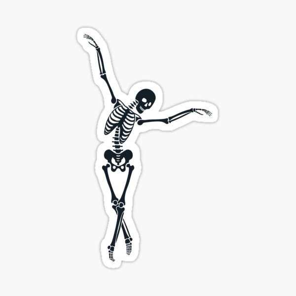 "Dancing Skeleton" Sticker for Sale by Benb2567 Redbubble