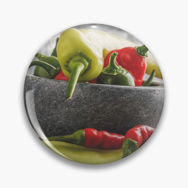Item preview, Bowl of Sweet and Hot Chili Peppers designed and sold by Leslie Banks.