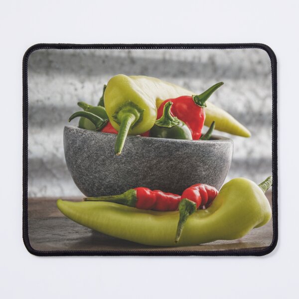 Item preview, Bowl of Sweet and Hot Chili Peppers designed and sold by Leslie Banks.