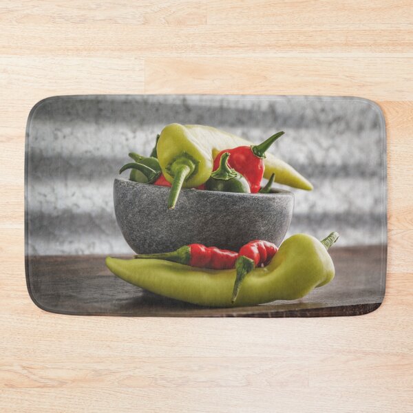 Item preview, Bowl of Sweet and Hot Chili Peppers designed and sold by Leslie Banks.