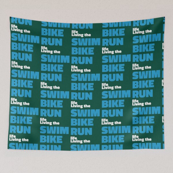 Item preview, Living the SWIM BIKE RUN triathlon life   designed and sold by BernardDuncan.