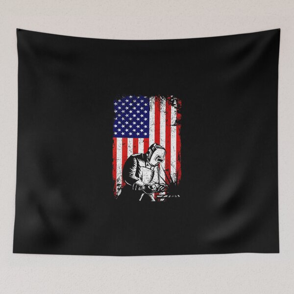 Item preview, Welder American Flag Usa Patriotic Welder Daddy Fathers Day Lightweight Sweatshirt designed and sold by homeserpu.