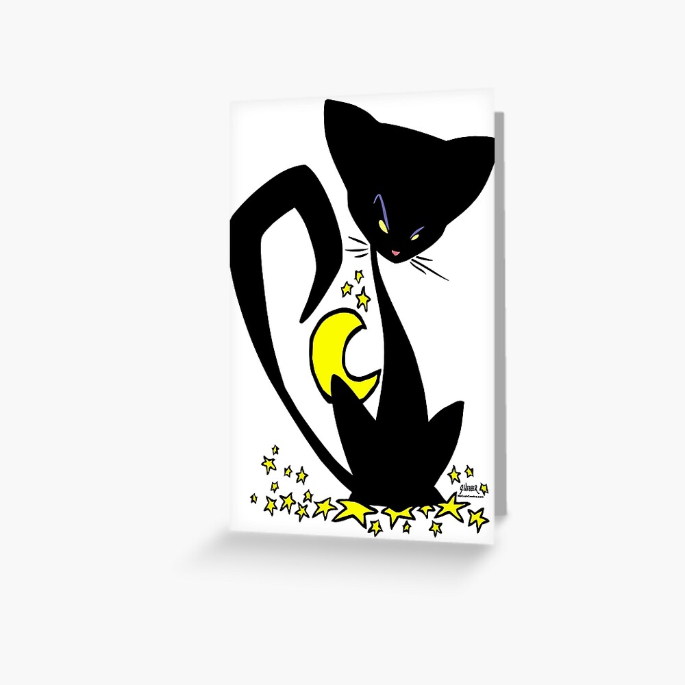 Wicked Little Kitty Greeting Card