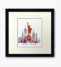 Lámina enmarcada NYC Skyline