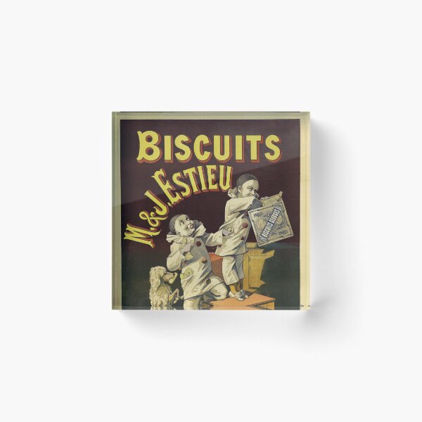 Item preview, BISCUITS GEORGES M&J Estieu 1890 Vintage French Lithograph Poster designed and sold by retroposters.