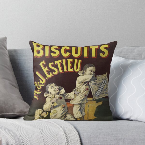 Item preview, BISCUITS GEORGES M&J Estieu 1890 Vintage French Lithograph Poster designed and sold by retroposters.