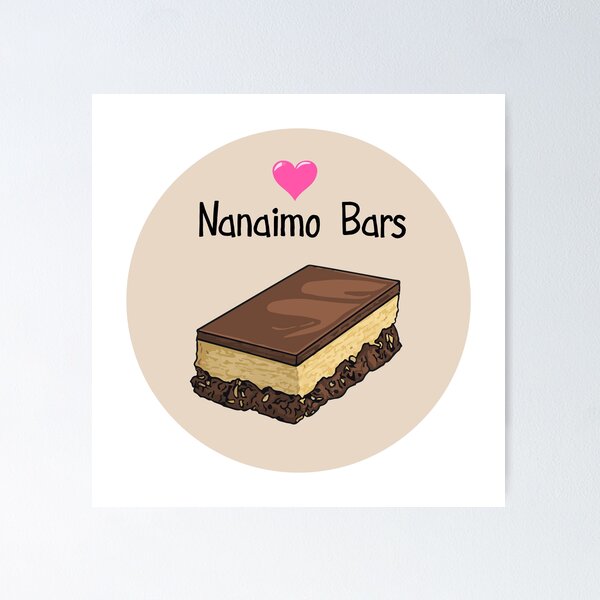 Item preview, Nanaimo Bar Canadian Foods Desserts  designed and sold by PodiShawna.