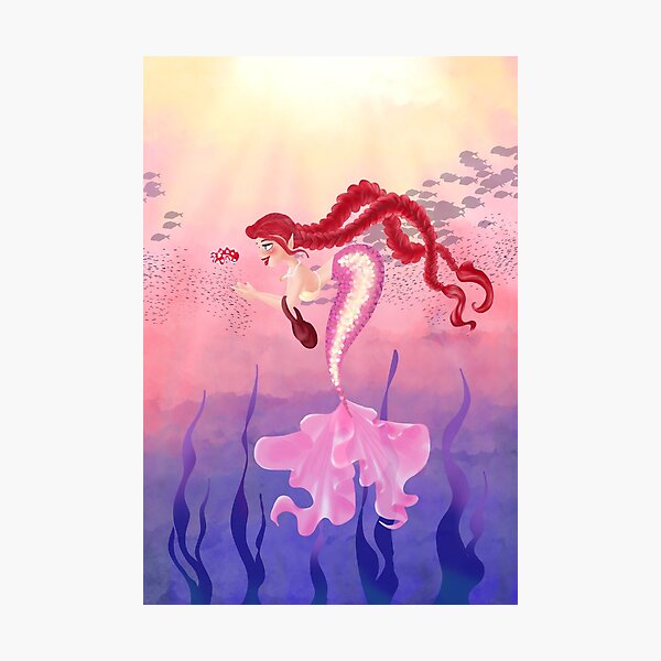 Item preview, Mermaid go to travel with little friend designed and sold by NUDIDUDITHAI.
