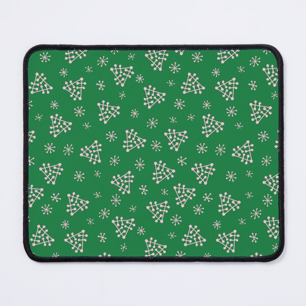Item preview, Groovy Mod Snow Green Pastel Purple Snowflakes Christmas Retro Holiday Mid-Century Modern designed and sold by victoriabdesign.