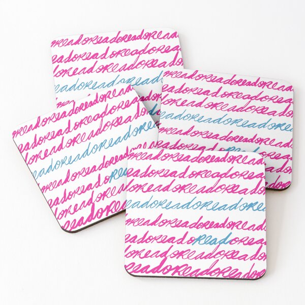 Item preview, Large Grid Blue Pink Adore Read designed and sold by Rivermuddess.