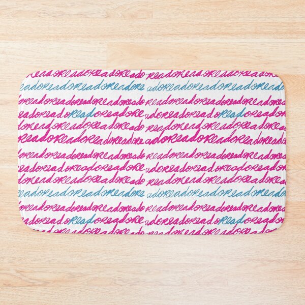 Item preview, Large Grid Blue Pink Adore Read designed and sold by Rivermuddess.