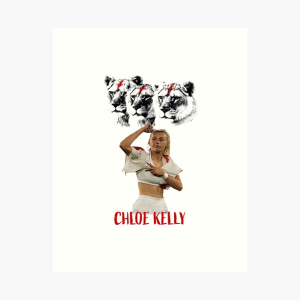 CHLOE KELLY SPORTS BRA Sticker for Sale by ebony lyons