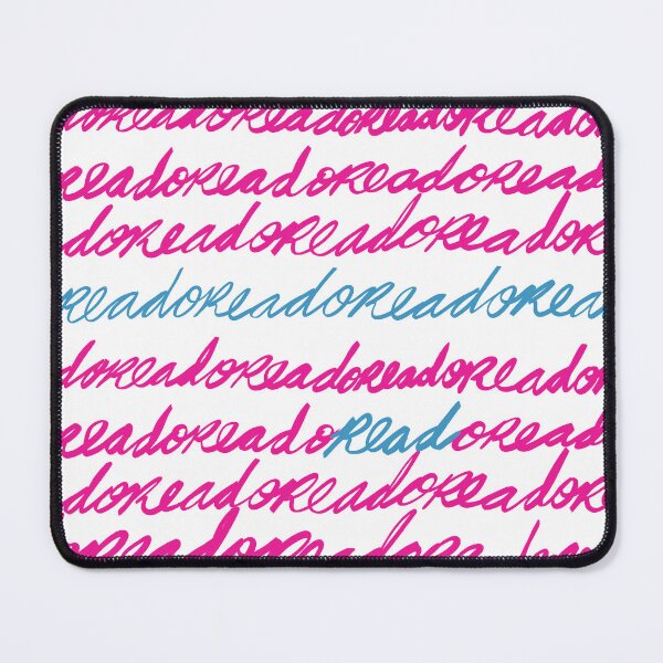 Item preview, Large Grid Blue Pink Adore Read designed and sold by Rivermuddess.