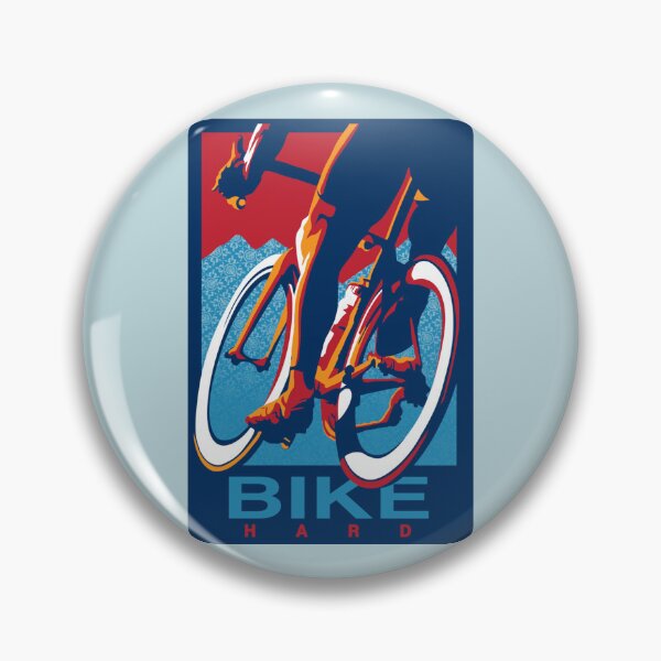 Item preview, Retro styled motivational cycling  Bike Hard   designed and sold by IsabelNewton.