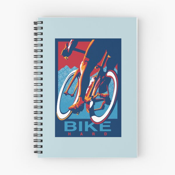 Item preview, Retro styled motivational cycling  Bike Hard   designed and sold by IsabelNewton.