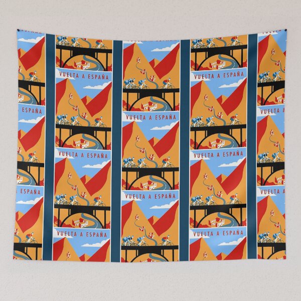Item preview, VUELTA  A  ESPANA  Vintage Bicycle Racing Print   designed and sold by IsabelNewton.