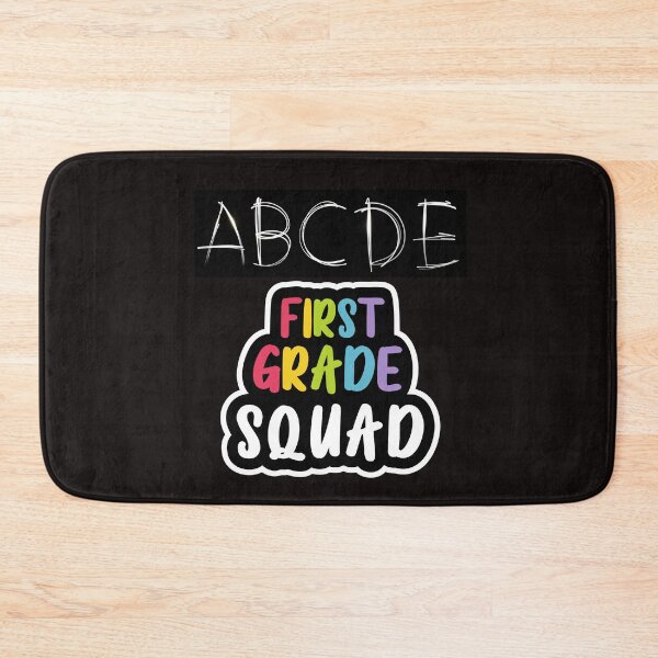 Item preview, ABCDE First Grade SQUAD designed and sold by Quirky Dez.