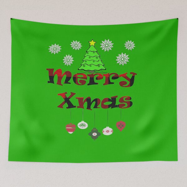 Item preview,  Merry Xmas 2024 / Christmas Tree and Snowflakes / Buffalo Plaid designed and sold by olegarh.