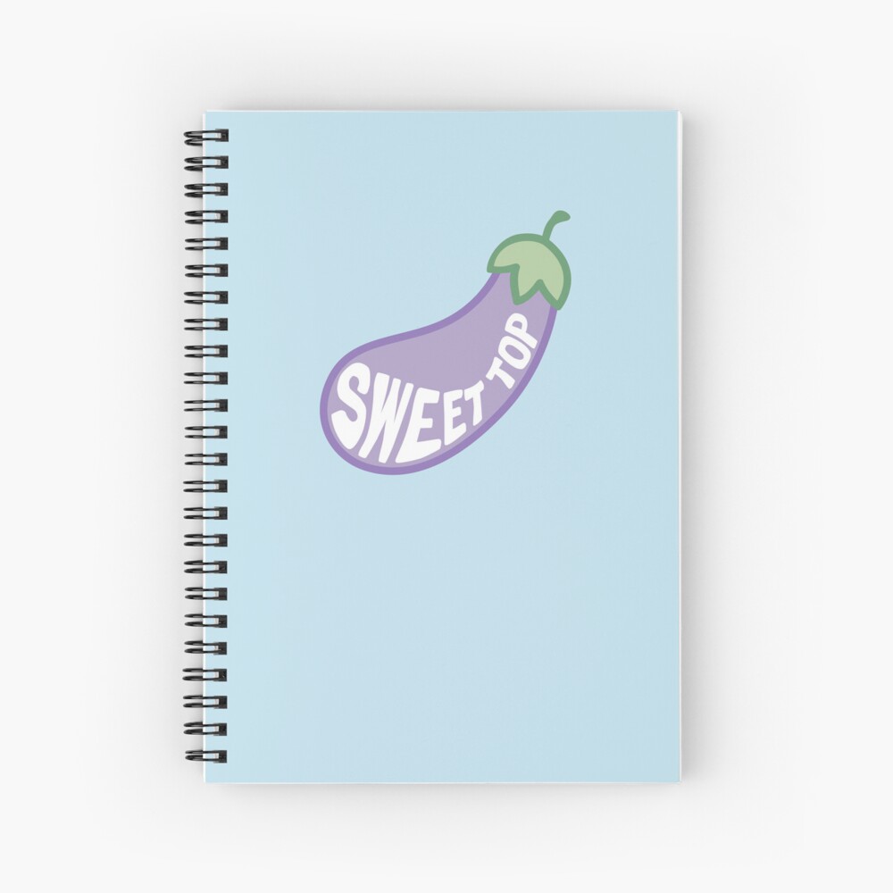 "Eggplant Emoji Aubergines Sweet Top Funny Gay Eggplant Emoji" Spiral