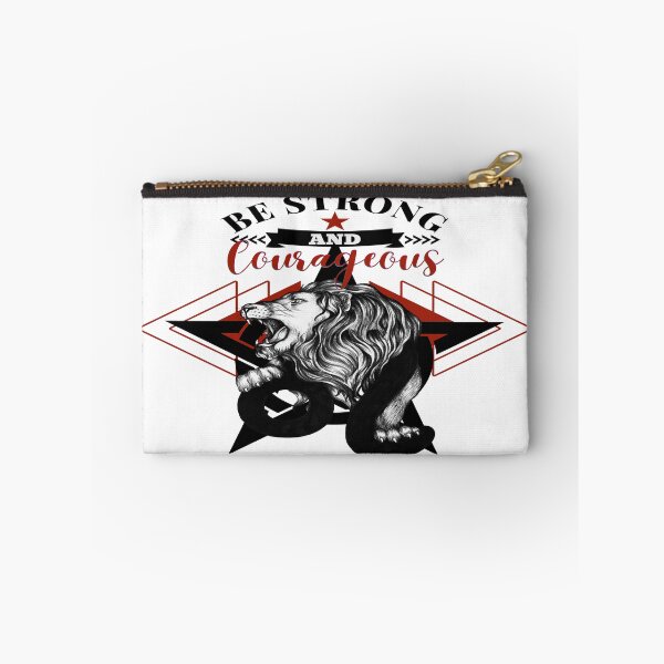 Item preview, Be strong and courageous, Illustration of wild animal, lion representing courage, strength and bravery designed and sold by Malogue.